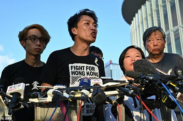 Hong Kong activist Jimmy Sham likened chief executive Carrie Lam’s offer to a ‘knife’ that had been plunged into the city. — AFP