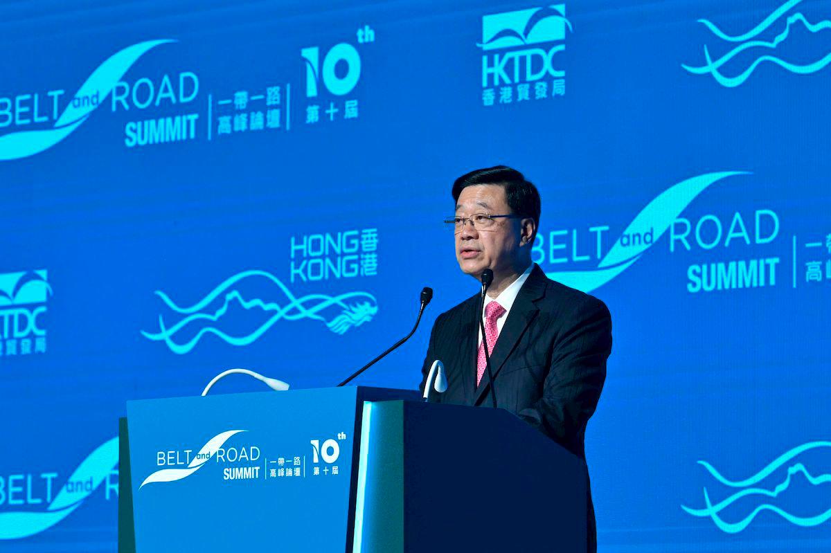 HKSAR’s Chief Executive John Lee says that Hong Kong is the ideal Belt and Road hub.