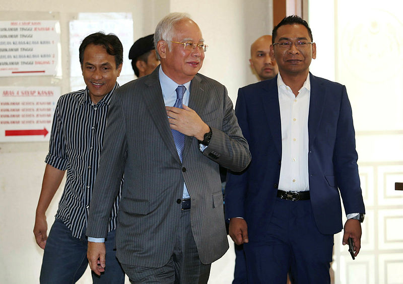 Datuk Seri Najib Abdul Razak at the High Court, on Jan 31, 2019. — BBX-Images