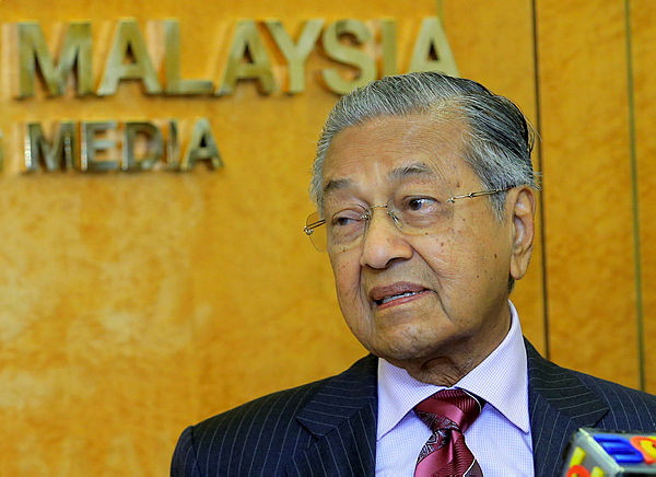 Prime Minister Tun Dr Mahathir Mohamad. — BBXpress