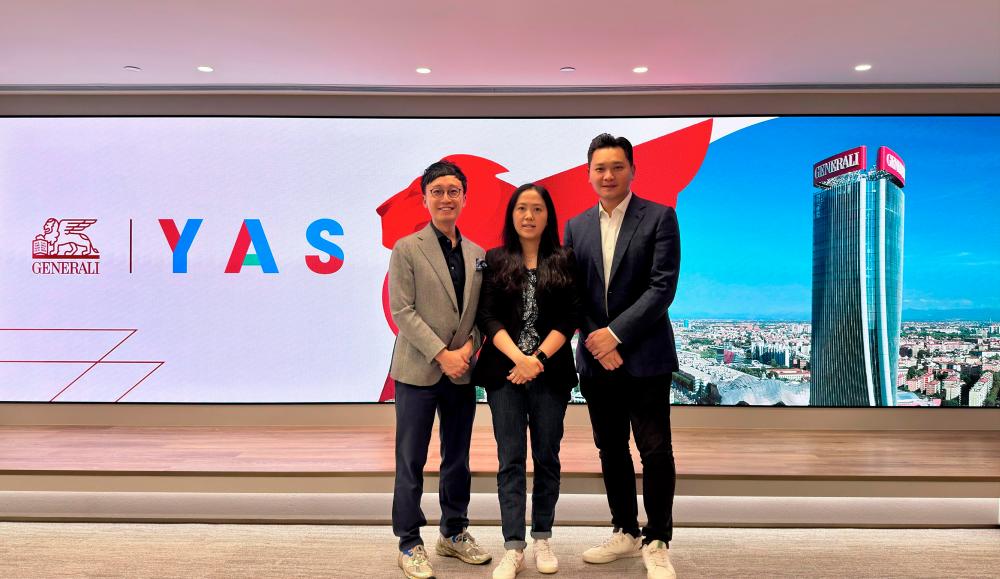 From left: William Lee, Co-Founder of YAS, Windian Lai, Chief Business Officer and Intermediary Management of Generali Hong Kong, Andy Ann, Co-Founder of YAS