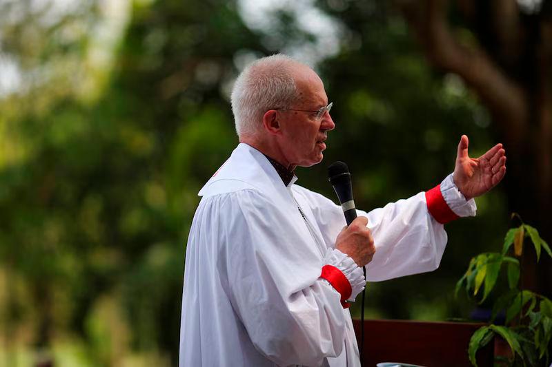 Archbishop of Canterbury Justin Welby takes part in a ceremony to bless the Forest of Communion, as part of the World Environment Day in Acajutla, El Salvador - REUTERSpix