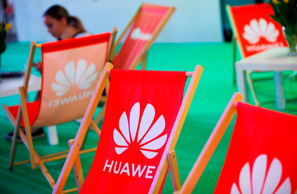The Huawei logo is pictured on the company's stand at the 'Electronics Show - International Trade Fair for Consumer Electronics' at Ptak Warsaw Expo in Nadarzyn, Poland, in May 2019. – REUTERSPIX