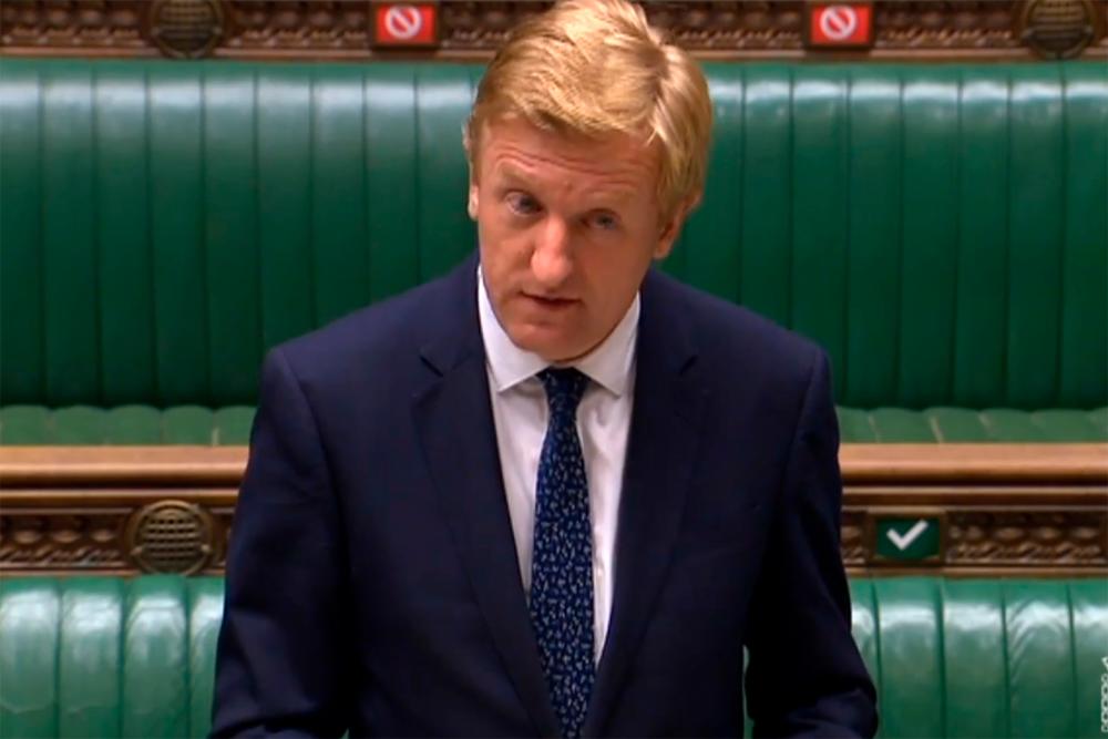 Dowden giving a statement to the House of Commons in London on UK telecommunications today. – AFPPIX/PRU