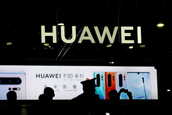 A Huawei company logo is seen at CES (Consumer Electronics Show) Asia 2019 in Shanghai, China June 11, 2019. — Reuters