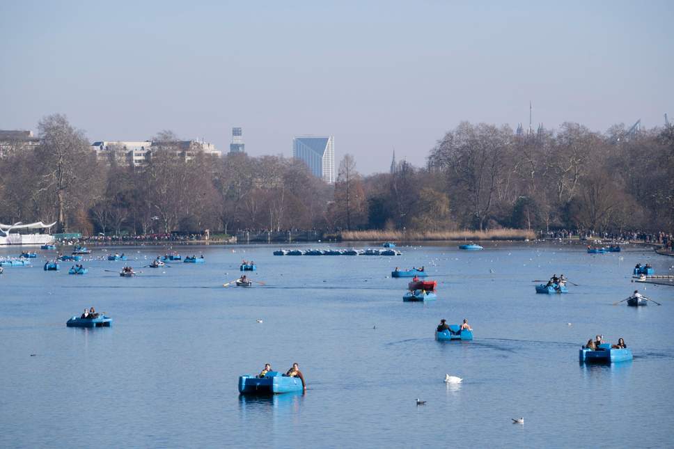 Serpentine Lake at Hyde Park, London. — AFP