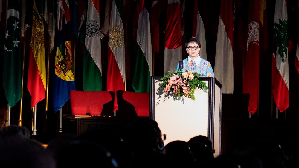 Indonesian Foreign Minister, Retno Marsudi. - BERNAMAPIX