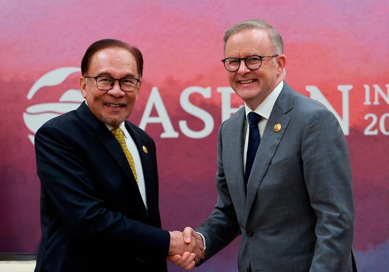 Prime Minister Datuk Seri Anwar Ibrahim and his counterpart Anthony Albanese - BERNAMApix