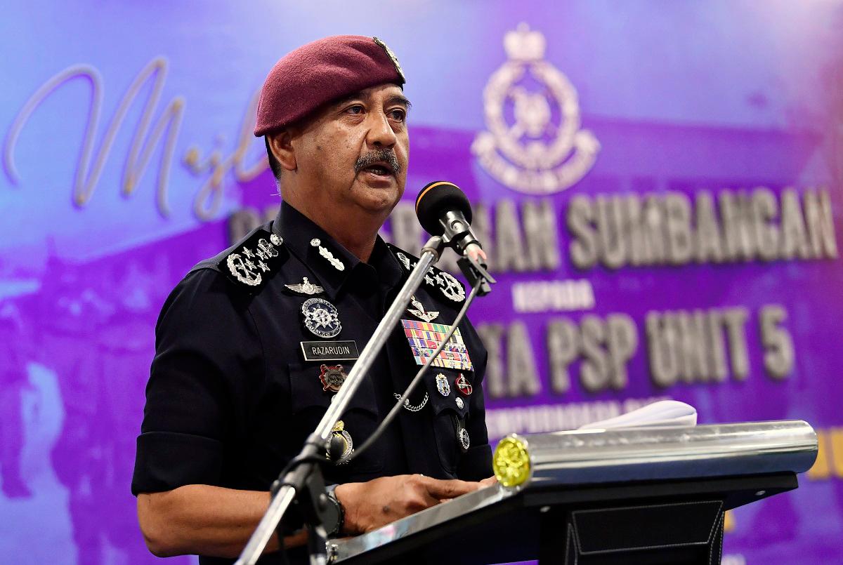 Inspector-General of Police, Tan Sri Razarudin Husain. - BERNAMApix