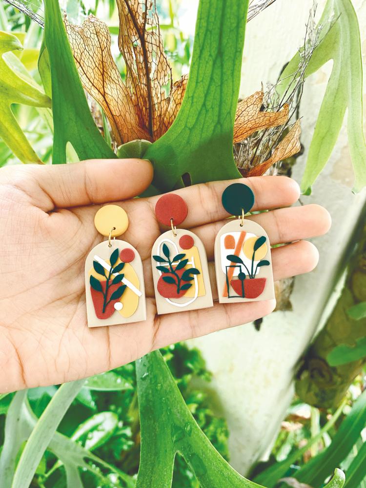 $!Adorable earrings made with polymer clay. – Courtesy of Felicia Teh