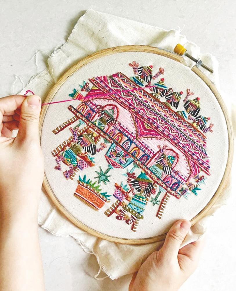 $!Embroidery artworks from Koo’s Let me tell you a story series. – Courtesy of Yeannie Koo– Courtesy of Yeanni Koo