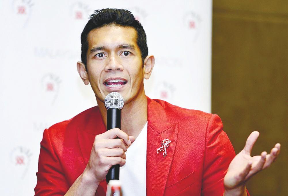 Fahrin speaking at a Malaysian AIDS Council event. – COURTESY OF MALAYSIAN AIDS COUNCIL