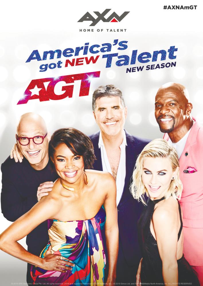 Old and new faces ...(from left) Mandel, Union, Cowell, Hough and Crews.-AXN