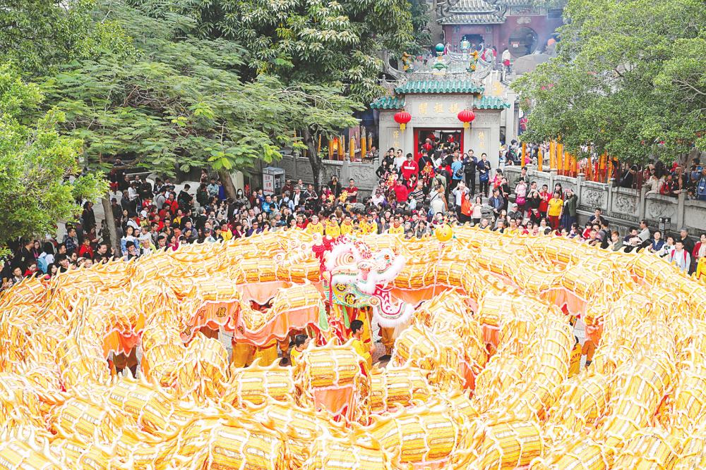 A parade celebrating the Year of the Boar in Macao early this month. — MGTO