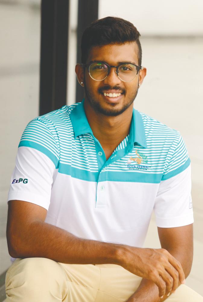 Kiish has taken part in golf tournaments in Malaysia and abroad, and is dedicating himself to becoming a world champion in the sport. – ZULFKIFLI ERSAL/THESUN