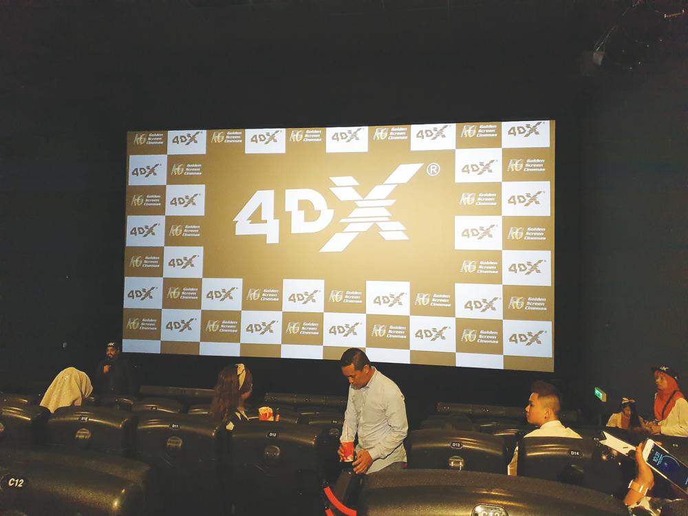 The 4DX theatre in GSC 1 Utama