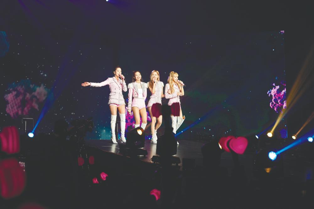 Blackpink in the house ... (from L) Jisoo, Jennie, Rosé and Lisa in Kuala Lumpur. — YG Entertainment
