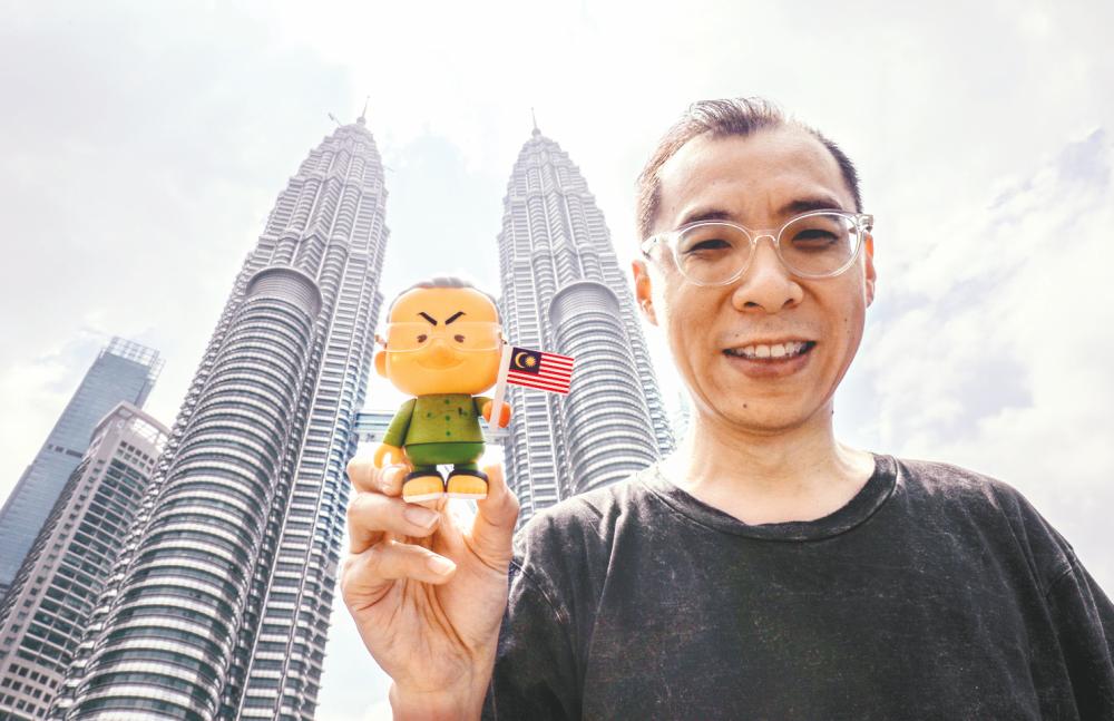 Chuah hopes that Malaysians will appreciate and support his creation inspired by our current prime minister. – Sunpix by Amirul Syafiq Mohd Din