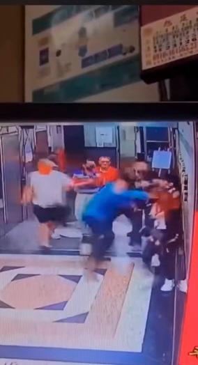 Absolute chaos ensues after a different man and his friends come to defend the elderly uncle. - FACEBOOK $!Absolute chaos ensues after a different man and his friends come to defend the elderly uncle. - FACEBOOK