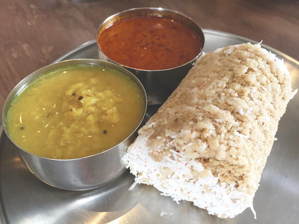 Atta puttu with dhal curry and vendhaya kulambu. – Pictures by Tan Bee Hong