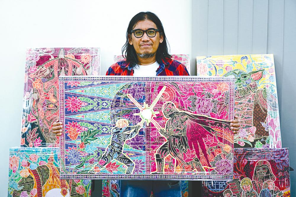 Arif’s batik artwork is up for auction