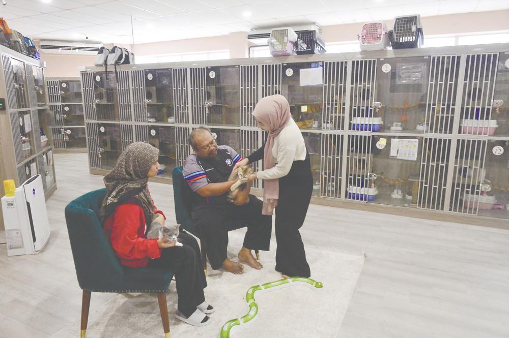 Ufi’s Premium Cat Hotel has 16 CCTV cameras for around-the-clock surveillance and security with 24-hour air-conditioning. – Masry Che Ani/theSun