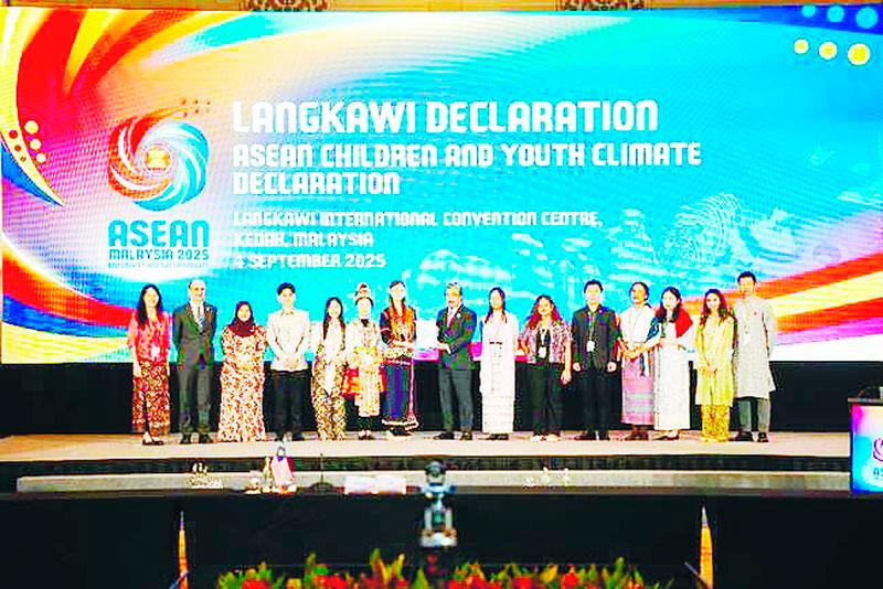 $!Children and youth from ASEAN countries bring about awareness on climate change at ministerial meeting.