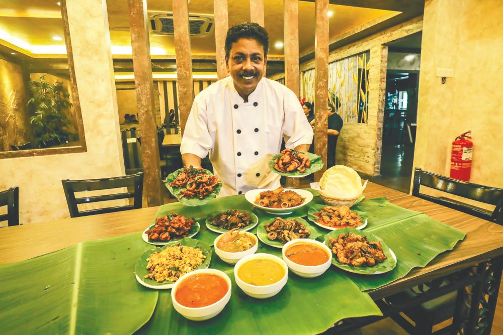 Chef Velavan Thangavelu and his selection of dishes. – ADIB RAWI/THESUN