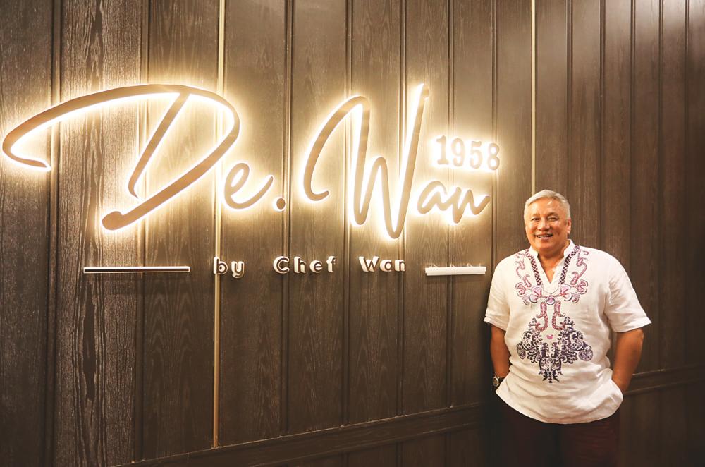 Chef Wan is proud of his new restaurant, De.Wan 1958. – ASYRAF RASID/THESUN