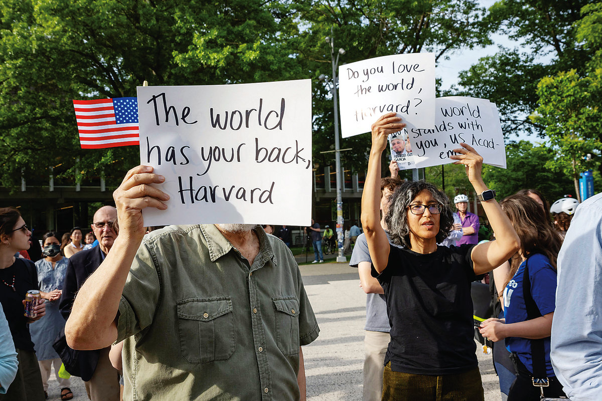 Conservative columnists have described the action to block Harvard University from enrolling international students as a disastrous and unnecessary politically motivated attack on higher education and a damaging blow to America’s soft power standing. – AFPpix
