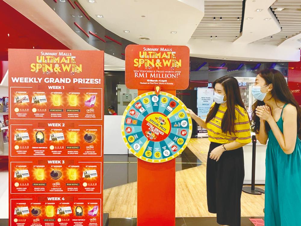 Sunway Velocity Mall: Shoppers can also collect 250 Sunway Pals points for an additional spin.