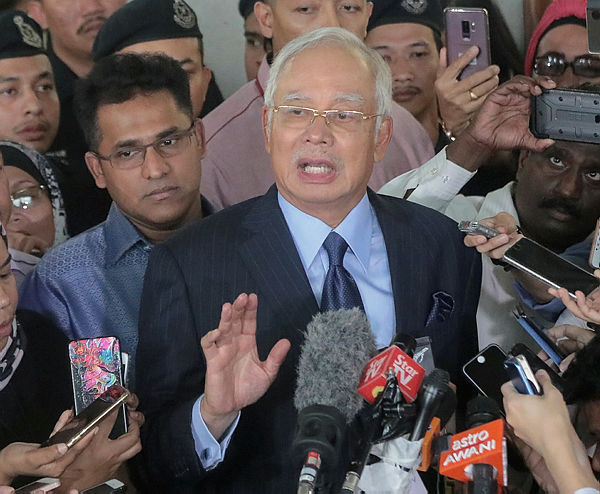 Former prime minister Datuk Seri Najib Abdul Razak. Picture from Sept 20, 2018. — Sunpix