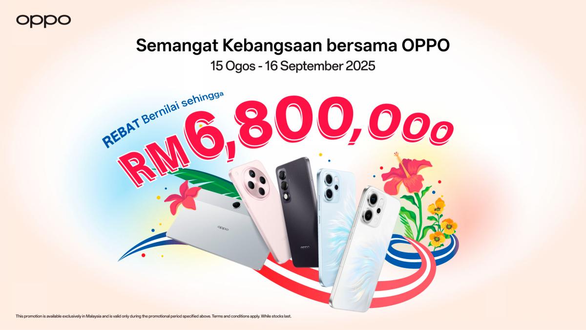 Prepare for the RM6.8 million worth of rebates and rewards from Oppo.