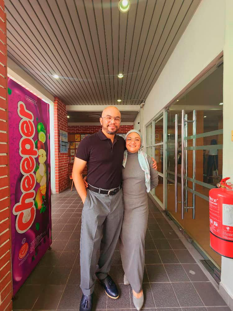 $!Ida is grateful to her husband Izard Azman for his constant encouragement in her every step.