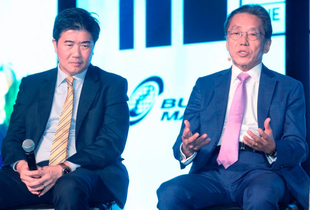 Chua (left) and Ho speaking at Invest Malaysia 2019 yesterday.