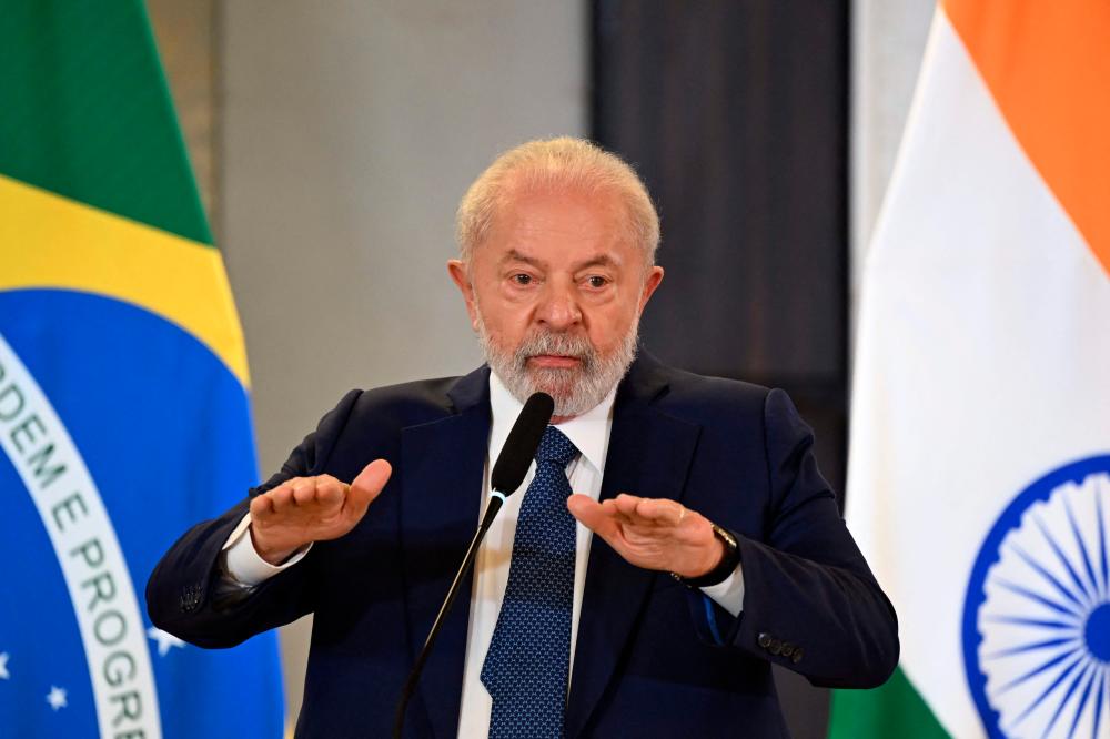 Brazilian President Luiz Inacio Lula da Silva attends a press conference a day after the closing session of the G20 summit in New Delhi on September 11, 2023. AFPPIX