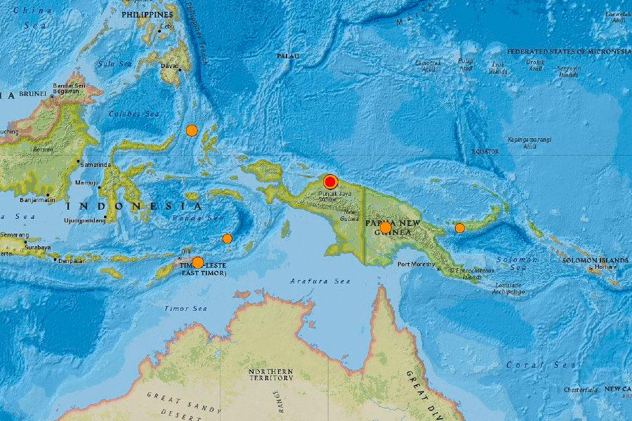 Series of quakes in Indonesia’s Papua jolt coastal region
