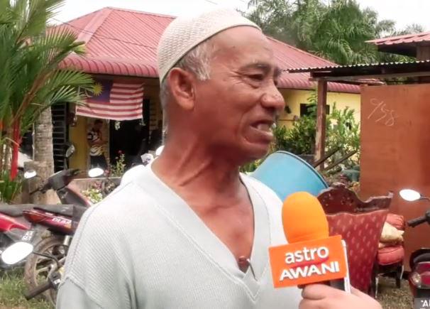 One of the Chepor flood victims Muhammad Khairiri Jamaluddin talking to Astro Awani - Pix screenshot from Astro Awani coverage of Chepor Flood