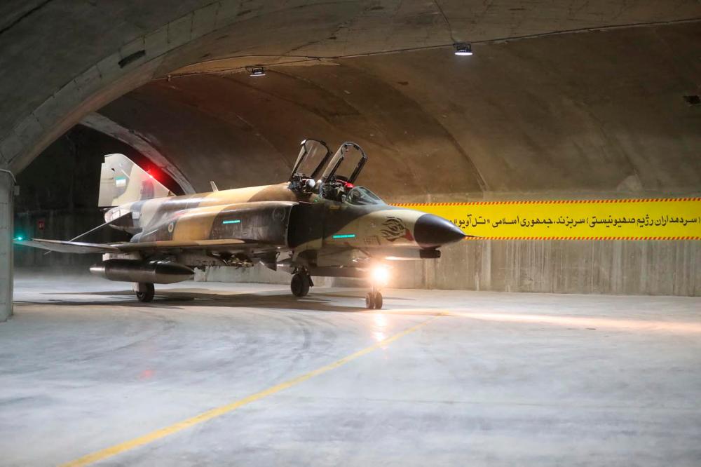 February 7, 2023 – A fighter jet during the unveiling of Iran’s first underground military air base in an undisclosed location. AFPPIX