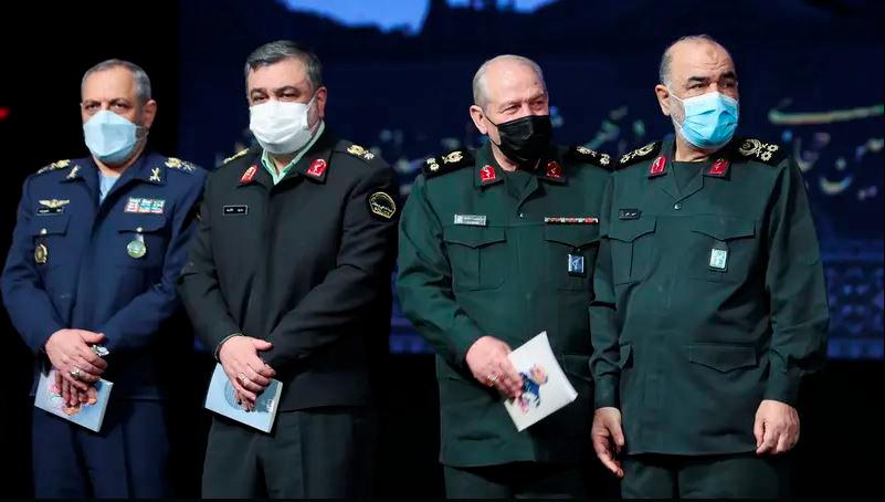 Islamic Revolutionary Guard Corps (IRGC) Commander-in-Chief Major General Hossein Salami, attends a ceremony marking the anniversary of the death of senior Iranian military commander Mohammad Hejazi, in Tehran, Iran April 14, 2022. - REUTERSPIX