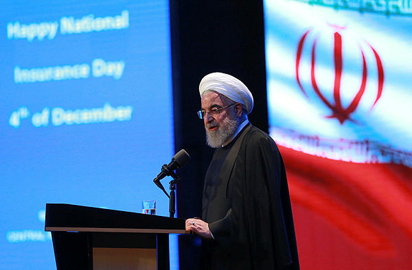 A handout picture provided by the president’s office shows, Iranian president Hassan Rouhani speaking during an insurance conference in the capital of Tehran on Dec 4. — AFP