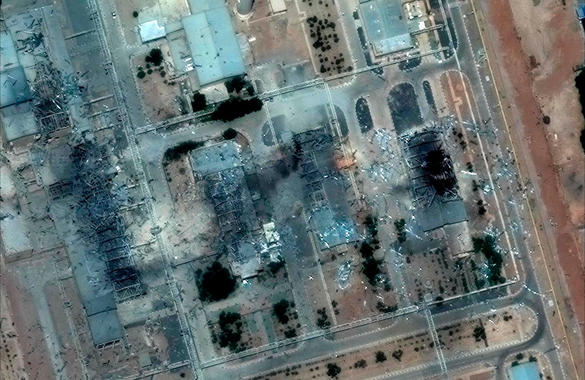 This handout satellite picture provided by Maxar Technologies and taken on June 22, 2025, shows damage after US strikes on the Isfahan nuclear enrichment facility in central Iran. - AFP PHOTO/ SATELLITE IMAGE ©2025 MAXAR TECHNOLOGIES