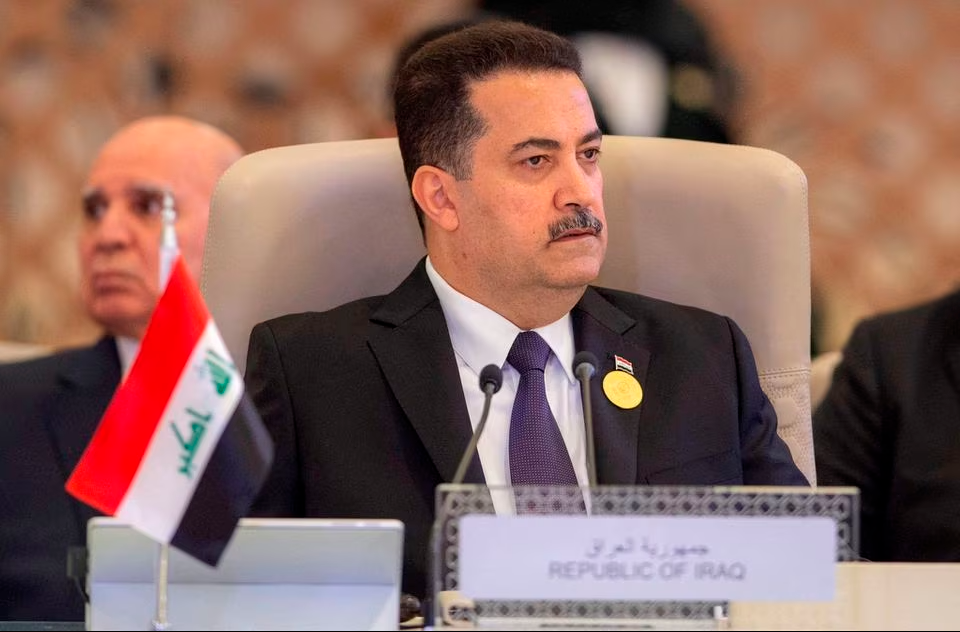 Iraqi Prime Minister Mohammed Shia al-Sudani, attends the Arab League Summit in Jeddah, Saudi Arabia, May 19, 2023. REUTERSPIX