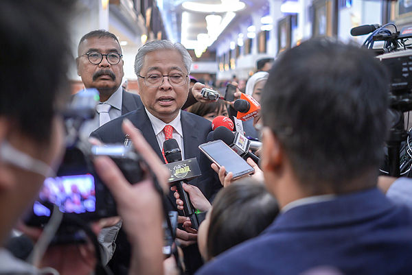 Opposition leader Ismail Sabri Yaakob during the Dewan Rakyat sitting at Parliament, on March 13, 2019. — Sunpix by Adib Rawi Yahya