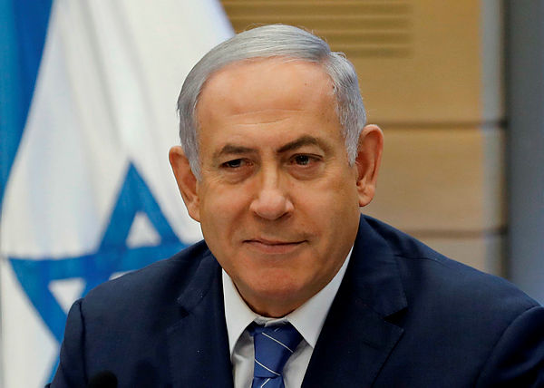 Israeli Prime Minister Benjamin Netanyahu delivers a statement following a meeting of the Likud Party in Jerusalem on Sept 23. — AFP