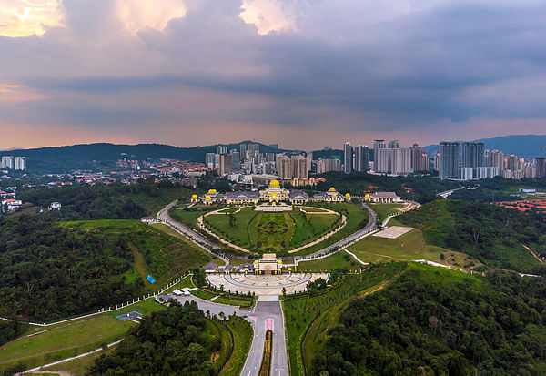 Skyview picture taken by a drone of Istana Negara. — Bernama