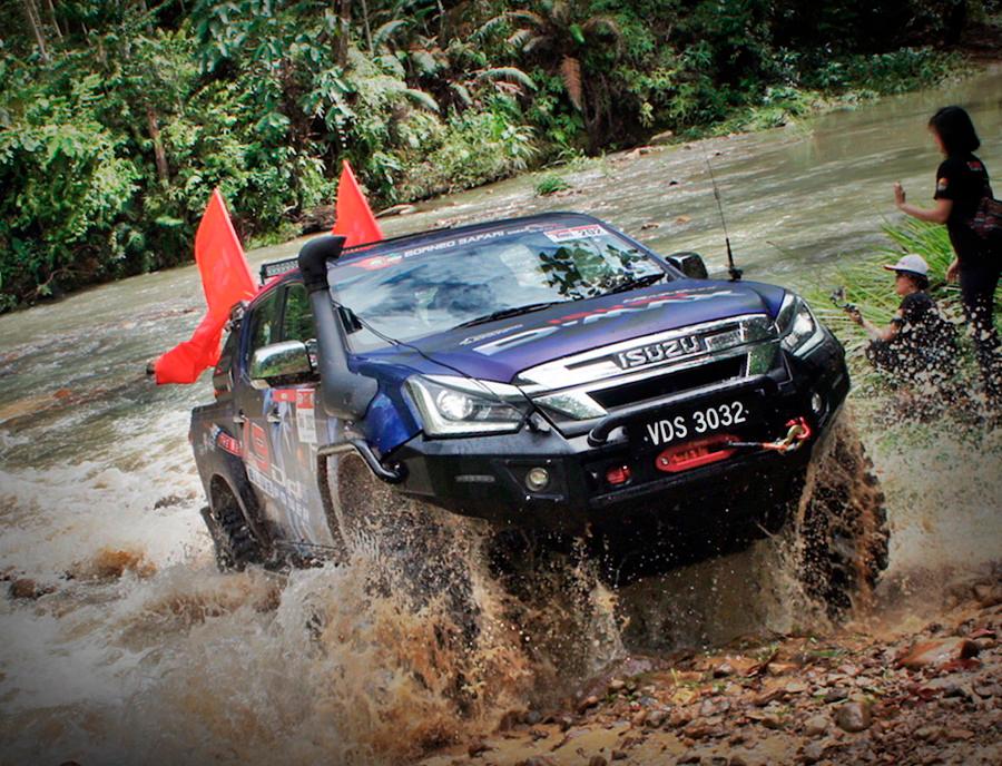 $!D-MAX with 1.9-litre turbodiesel engine in the 2019 Borneo Safari.