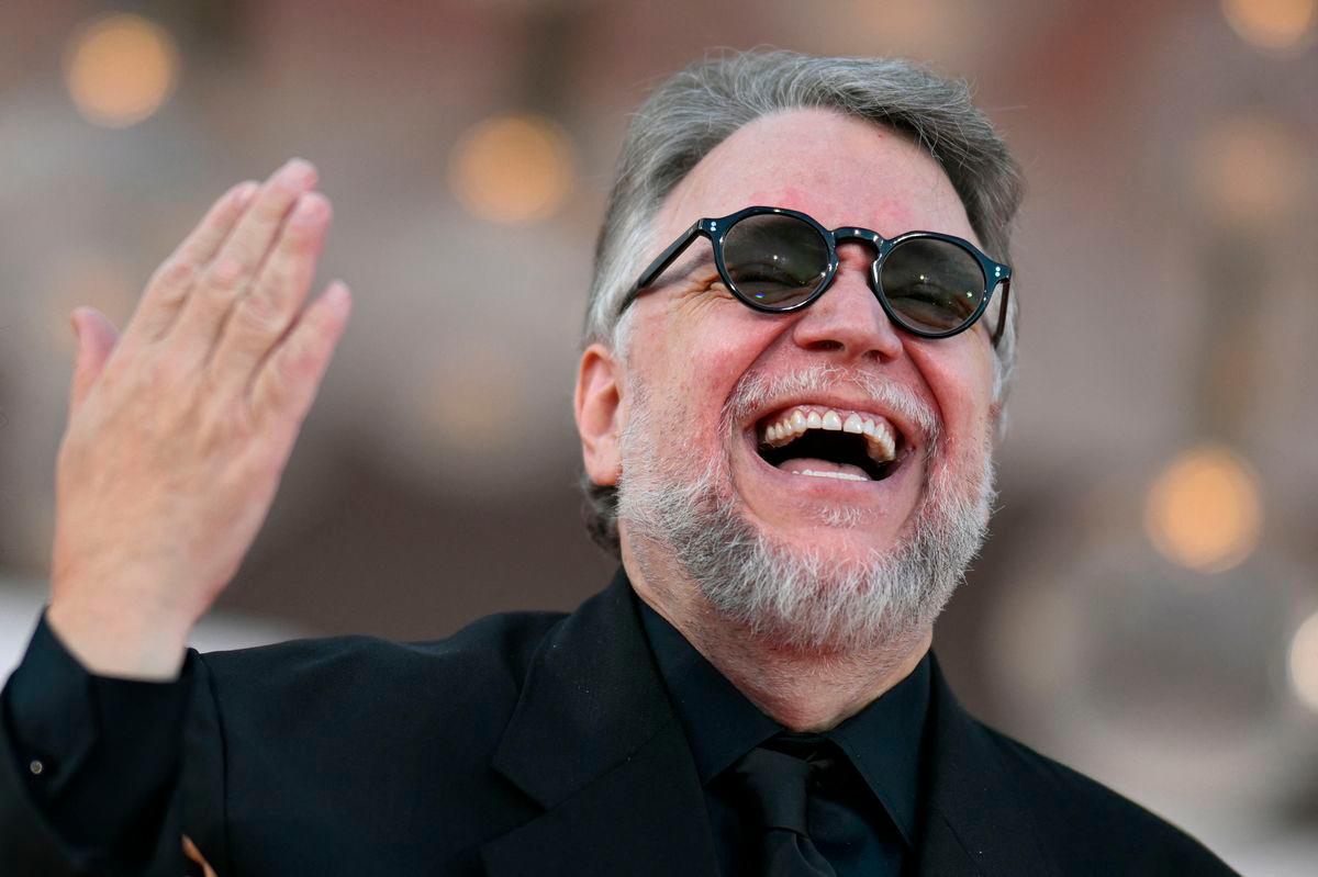 Mexican director and producer Guillermo Del Toro attends the red carpet for the movie “Frankenstein” presented in competition at the 82nd International Venice Film Festival, at Venice Lido on August 30, 2025. (Photo by Tiziana FABI / AFP)