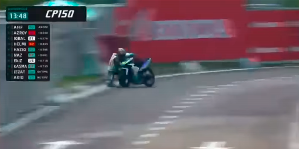 Screen grab of the video clip that went viral on social media.