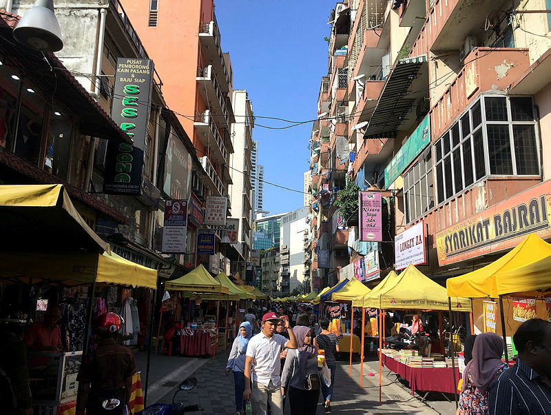 The site of the night market at its current location in Jalan TAR. — Bernama